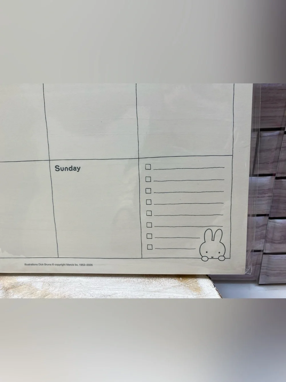 Miffy  ❤️Weekly desk pad 60 Perforated sheets Busy Busy Busy NEW